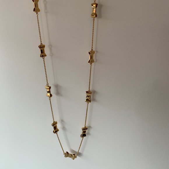Kate Spade "Take a Bow" gold necklace - Picture 7 of 7